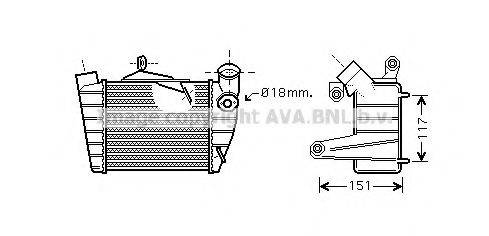 AVA QUALITY COOLING SA4019 Інтеркулер