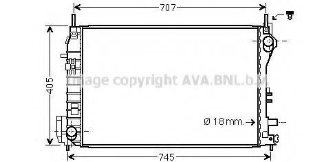 AVA QUALITY COOLING SB2077 Радіатор, охолодження двигуна