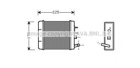 AVA QUALITY COOLING ST6014 Теплообмінник, опалення салону