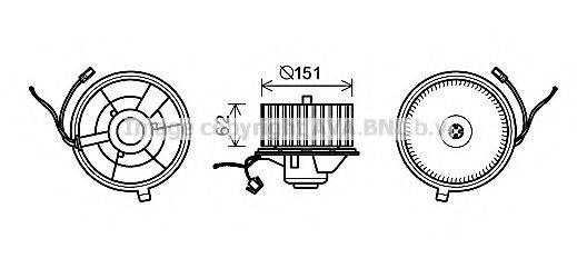 AVA QUALITY COOLING ST8505 Електродвигун, вентиляція салону