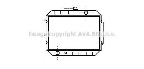 AVA QUALITY COOLING SU2003 Радіатор, охолодження двигуна