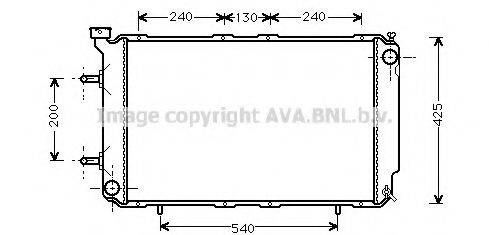 AVA QUALITY COOLING SU2032 Радіатор, охолодження двигуна