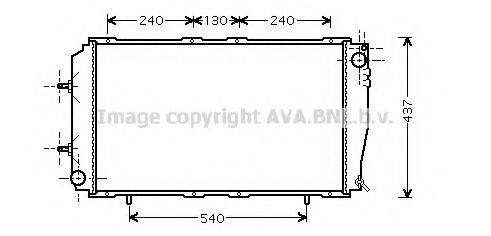 AVA QUALITY COOLING SU2055 Радіатор, охолодження двигуна