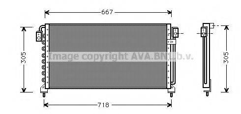 AVA QUALITY COOLING SU5028 Конденсатор, кондиціонер