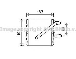 AVA QUALITY COOLING SU6107 Теплообмінник, опалення салону