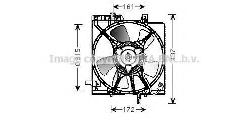 AVA QUALITY COOLING SU7510 Вентилятор, охолодження двигуна