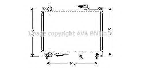 AVA QUALITY COOLING SZ2047 Радіатор, охолодження двигуна