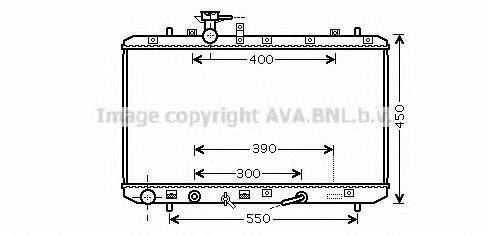 AVA QUALITY COOLING SZ2085 Радіатор, охолодження двигуна