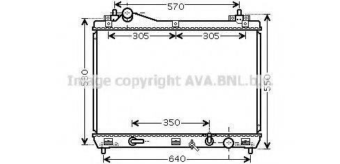 AVA QUALITY COOLING SZ2102 Радіатор, охолодження двигуна