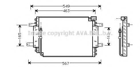 AVA QUALITY COOLING SZ5027 Конденсатор, кондиціонер