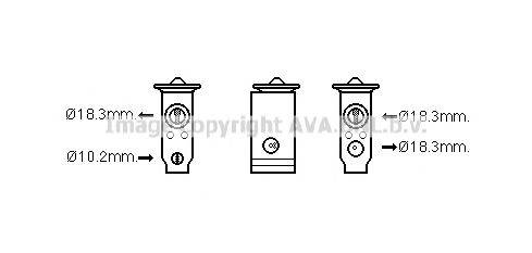 AVA QUALITY COOLING TO1678 Розширювальний клапан, кондиціонер