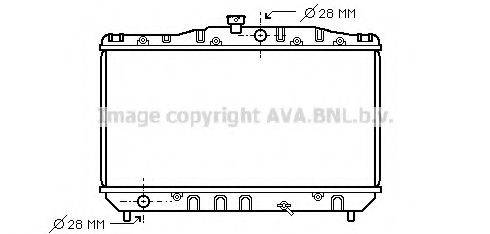 AVA QUALITY COOLING TO2157 Радіатор, охолодження двигуна