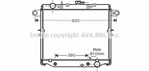 AVA QUALITY COOLING TO2329 Радіатор, охолодження двигуна