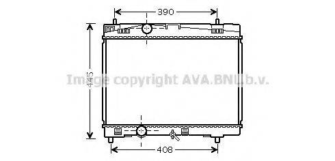 AVA QUALITY COOLING TO2357 Радіатор, охолодження двигуна