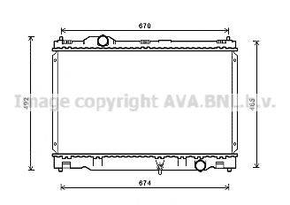 AVA QUALITY COOLING TO2669 Радіатор, охолодження двигуна