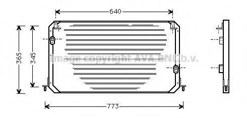 AVA QUALITY COOLING TO5192 Конденсатор, кондиціонер