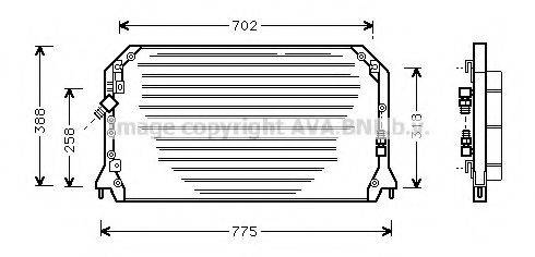 AVA QUALITY COOLING TO5253 Конденсатор, кондиціонер