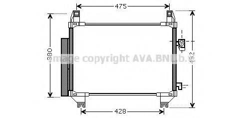 AVA QUALITY COOLING TO5407D Конденсатор, кондиціонер