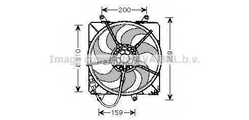 AVA QUALITY COOLING TO7506 Вентилятор, охолодження двигуна