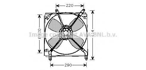 AVA QUALITY COOLING TO7516 Вентилятор, охолодження двигуна