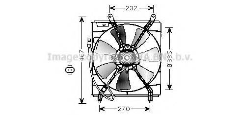 AVA QUALITY COOLING TO7536 Вентилятор, охолодження двигуна