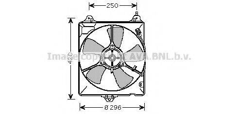 AVA QUALITY COOLING TO7541 Вентилятор, охолодження двигуна