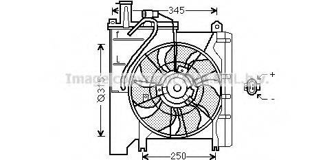 AVA QUALITY COOLING TO7552 Вентилятор, охолодження двигуна