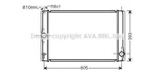 AVA QUALITY COOLING TOA2400 Радіатор, охолодження двигуна