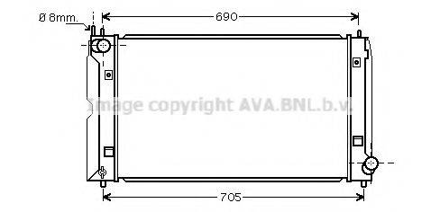 AVA QUALITY COOLING TOA2403 Радіатор, охолодження двигуна