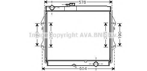 AVA QUALITY COOLING TOA2642 Радіатор, охолодження двигуна