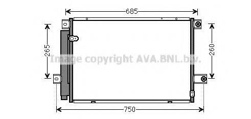 AVA QUALITY COOLING TOA5559D Конденсатор, кондиціонер