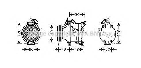 AVA QUALITY COOLING TOK469 Компресор, кондиціонер