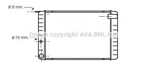 AVA QUALITY COOLING VO2009 Радіатор, охолодження двигуна