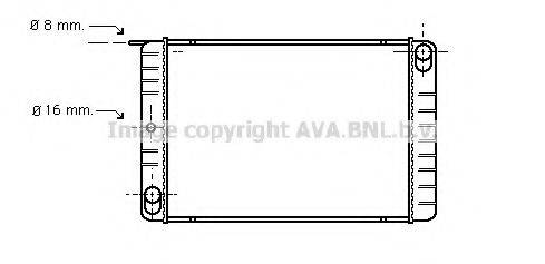 AVA QUALITY COOLING VO2013 Радіатор, охолодження двигуна