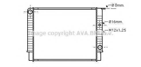 AVA QUALITY COOLING VO2065 Радіатор, охолодження двигуна