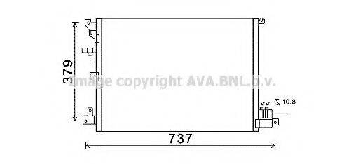 AVA QUALITY COOLING VO5152 Конденсатор, кондиціонер