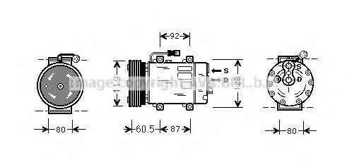 AVA QUALITY COOLING VOAK101 Компресор, кондиціонер