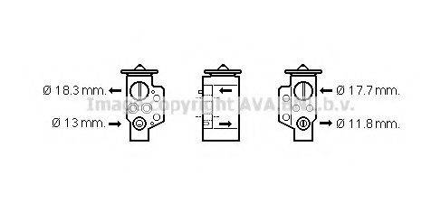 AVA QUALITY COOLING VW1311 Розширювальний клапан, кондиціонер