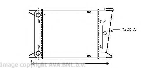 AVA QUALITY COOLING VW2006 Радіатор, охолодження двигуна