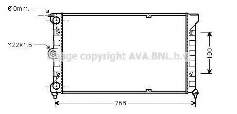 AVA QUALITY COOLING VW2037 Радіатор, охолодження двигуна