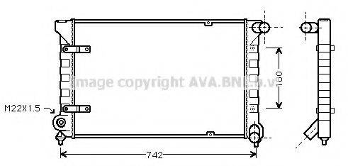 AVA QUALITY COOLING VW2042 Радіатор, охолодження двигуна