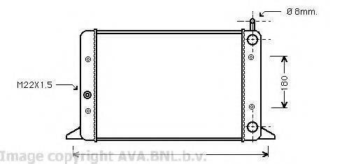 AVA QUALITY COOLING VW2058 Радіатор, охолодження двигуна