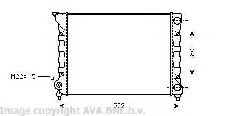 AVA QUALITY COOLING VW2071 Радіатор, охолодження двигуна