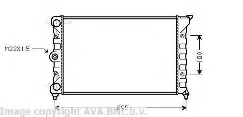 AVA QUALITY COOLING VW2078 Радіатор, охолодження двигуна