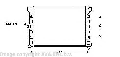 AVA QUALITY COOLING VW2099 Радіатор, охолодження двигуна