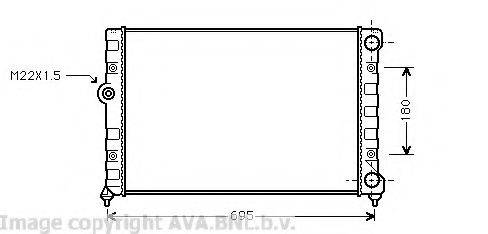 AVA QUALITY COOLING VW2109 Радіатор, охолодження двигуна