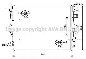 AVA QUALITY COOLING VW2320 Радіатор, охолодження двигуна