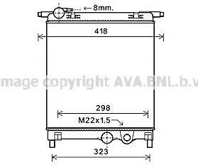 AVA QUALITY COOLING VW2325 Радіатор, охолодження двигуна