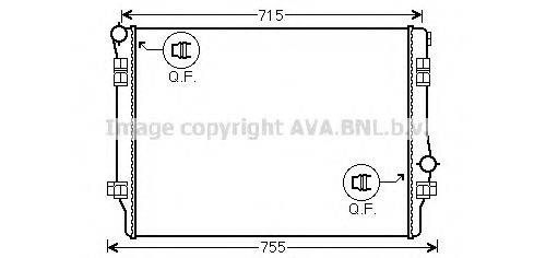 AVA QUALITY COOLING VW2336 Радіатор, охолодження двигуна