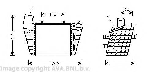 AVA QUALITY COOLING VW4127 Інтеркулер